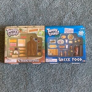 Teeny Tinies CHARCUTERIE & GREEK FOOD Mini Food Playset Toy Miniatures Lot 315